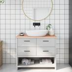 vidaXL Wastafelblad 100x30x2 cm onbehandeld massief hout, Huis en Inrichting, Keuken | Keukenelementen, Verzenden, Nieuw