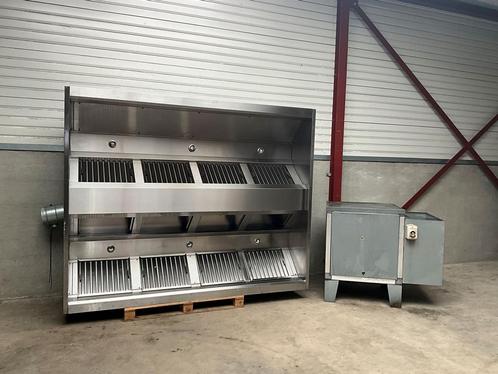 RVS Afzuigkap Eilandkap Dampkap met lamellen filters 250 cm, Zakelijke goederen, Horeca | Keukenapparatuur, Gebruikt, Inox Meubilair