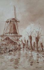 Henri Seghers (1848-1919) - Hollandsche Molen - Zeeland
