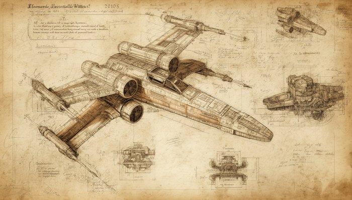 Soniku - X-Wing Codex - Star Wars - Pop Art - Signed and, Verzamelen, Film en Tv