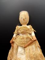 Zeer oude - Pop Antiek Duitse Pegg Doll - 1800-1850 -