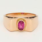 Bague - 14 carats Union soviétique, Or rose - Tank Robijn, Nieuw