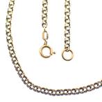 Gouden Prince of Wales schakelketting | 48 cm, Handtassen en Accessoires, Kettingen, Ophalen of Verzenden, Gebruikt, Overige kleuren