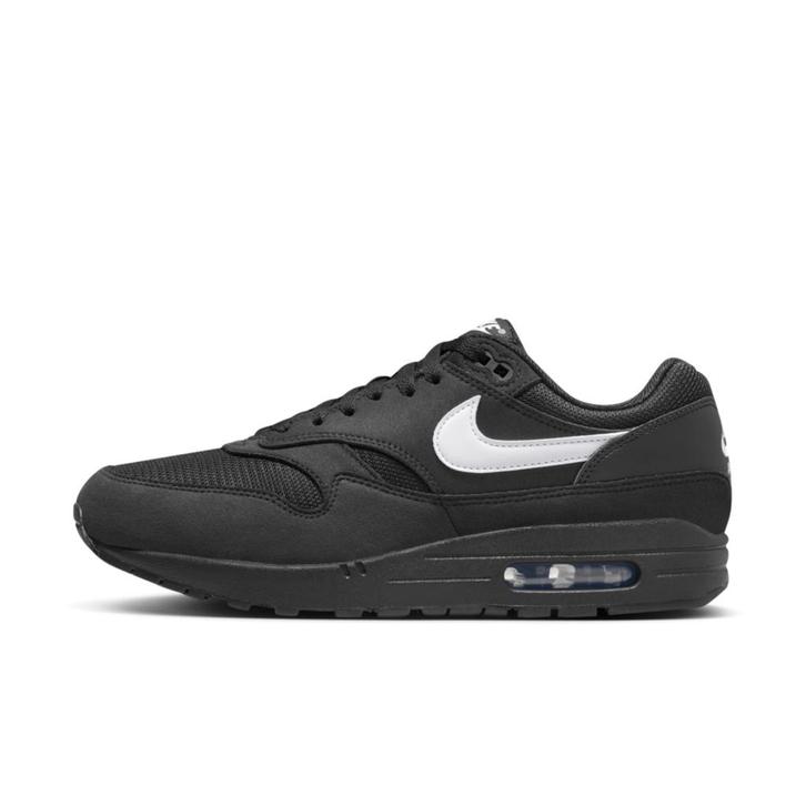 Nike Air Max 1 Black White Swoosh - Maat 44.5 EU, Kleding | Heren, Schoenen, Ophalen of Verzenden