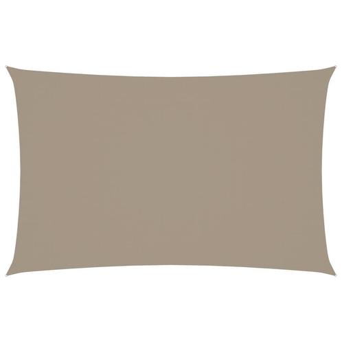 Zonnescherm Rechthoek Taupe | Waterdicht | OP = OP!, Tuin en Terras, Schaduwdoeken, Nieuw, Verzenden