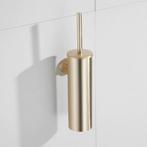 Toiletborstelhouder BWS Brass met Wandhouder Geborsteld Mat, Ophalen of Verzenden, Nieuw, Bad