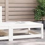 vidaXL Repose-pied de jardin blanc 70x70x30 cm bois de, Verzenden, Neuf