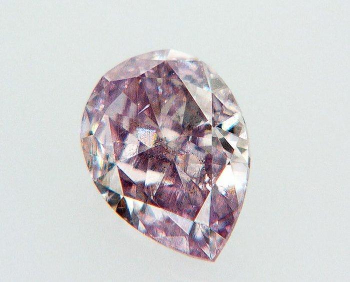 1 pcs Diamant (Natuurlijk gekleurd) - 0.15 ct - Peer - Fancy, Handtassen en Accessoires, Edelstenen