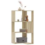 vidaXL Boekenkast 3-laags hoek 50x50x102 cm bewerkt hout, Huis en Inrichting, Kasten | Boekenkasten, Verzenden, Nieuw
