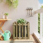 vidaXL Plantenbak met hekontwerp 60x60x60 cm geïmpregneerd, Tuin en Terras, Verzenden, Nieuw