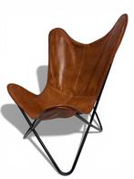 Fauteuil - Vlinderstoel - Leder, Metaal - Vlinderstoel -, Antiek en Kunst