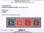 Oostenrijk-Hongarije - Italiaanse militaire post 1918 -, Gestempeld