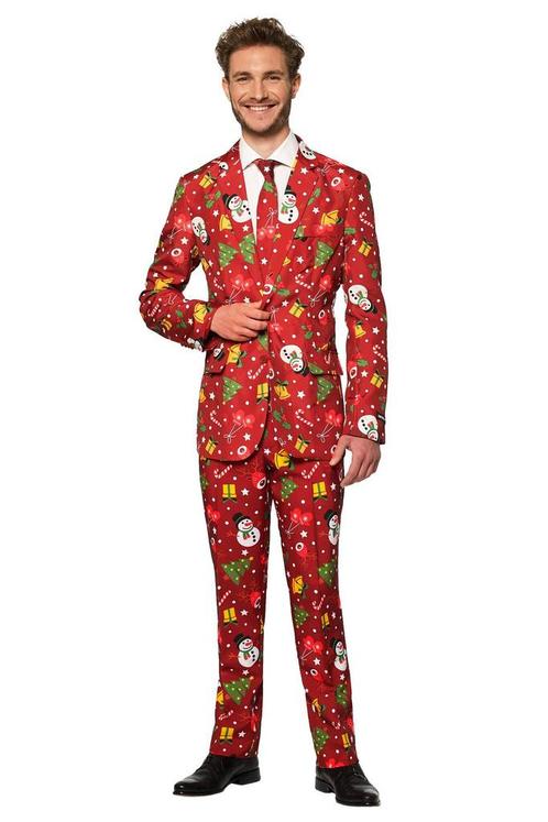 Rood Pak Kerstmis Met Licht, Kleding | Heren, Carnavalskleding en Feestkleding, Nieuw, Verzenden