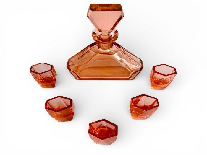 Drinkset - Kristal - 1920 Art Deco, Antiquités & Art, Antiquités | Meubles | Tables