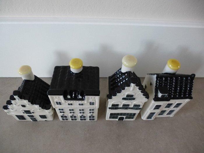 KLM-huisje - Vier KLM/Bols huisjes nr 94, 95, 96 en 98., Antiek en Kunst, Antiek | Wandborden en Tegels