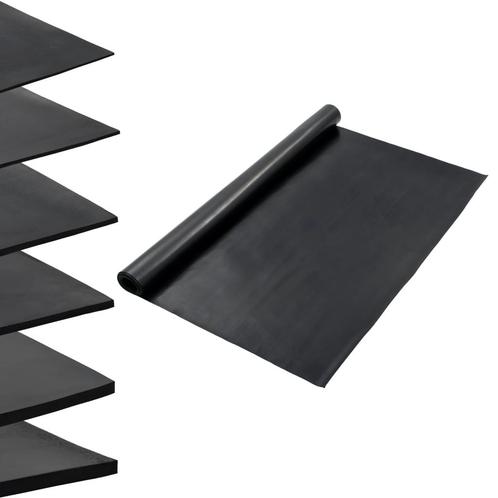 vidaXL Vloermat anti-slip 1 mm glad 1,2x2 m rubber, Doe-het-zelf en Bouw, Vloerdelen en Plavuizen, Nieuw, Verzenden