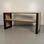 Hoge tafel Solidesk - Eiken naturel blad - 221 x 80 cm, Ophalen of Verzenden, Gebruikt