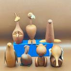Senshukai  - Speelgoed meubels 7 Vintage wooden animals, Antiek en Kunst