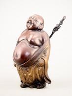 Hotei  Een van de Zeven Geluksgoden - Brons - Katsuyoshi, Antiek en Kunst