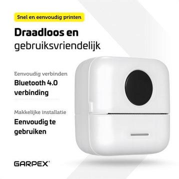 2dekans | Garpex® Mini printer voor mobiel - Pocket printer beschikbaar voor biedingen
