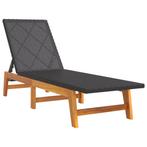 Verstelbaar Ligbed - Retour Deal - Ideaal voor Tuin & Terras, Verzenden, Nieuw, Rotan, Verstelbaar