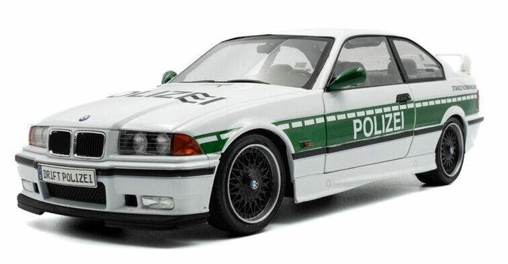 BMW M3 (E36) Solido Works Drift Polizei schaal 1:18 B9649, Hobby en Vrije tijd, Modelauto's | 1:18, Nieuw