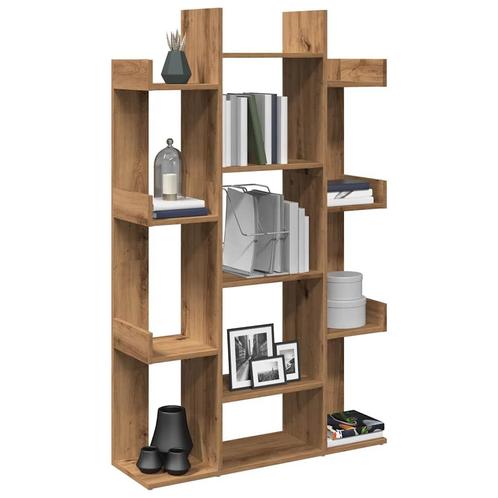 vidaXL Boekenkast 86x25,5x140 cm bewerkt hout artisanaal, Maison & Meubles, Armoires | Bibliothèques, Envoi