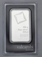100 gram - Zilver - Valcambi  (Zonder Minimumprijs), Postzegels en Munten, Edelmetalen en Baren