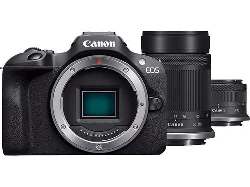 Canon -  Hybride Camera Eos R100 + 18-45 Mm 55-210  - Zwart, Audio, Tv en Foto, Fotocamera's Digitaal, Nieuw, Canon, Verzenden
