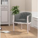 vidaXL Eetkamerstoel stof donkergrijs, Huis en Inrichting, Stoelen, Verzenden, Nieuw
