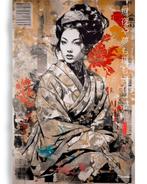 Ksavera - Japanese geisha DS0503 - XXL canvas - 120cm, Antiek en Kunst