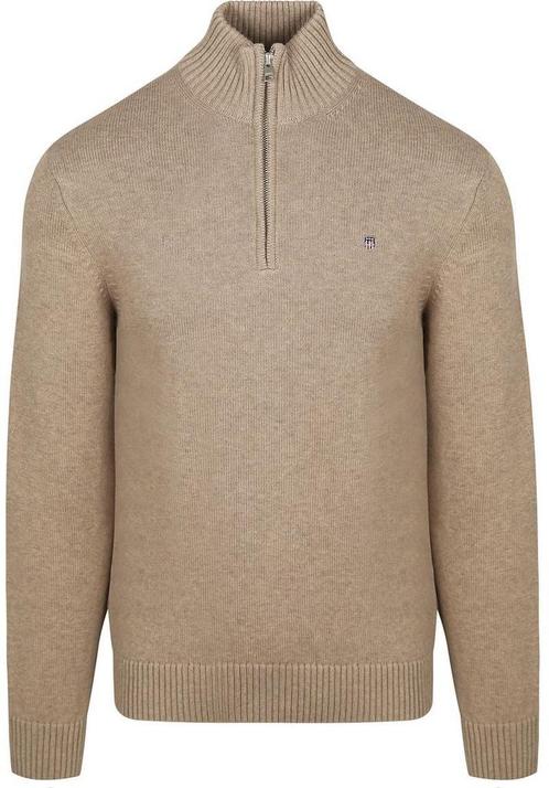 Gant Half Zip Pullover Beige maat Maat 52/54 (L) Heren, Kleding | Heren, Truien en Vesten, Beige, Nieuw, Maat 52/54 (L), Verzenden