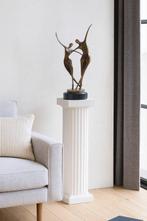 sculptuur, A dancing couple - 48 cm - Brons, Marmer