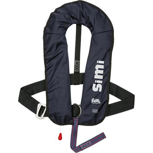 Eval Simi Opblaasbaar Reddingsvest 160N met D-Ring Blauw, Watersport en Boten, Watersportkleding, Nieuw, Ophalen of Verzenden