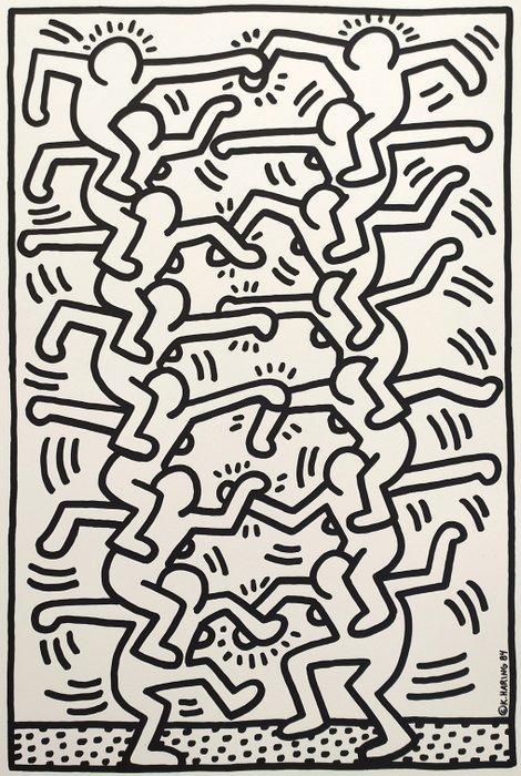 Keith Haring (1958-1990) (after) - Untitled, 1984 -, Antiek en Kunst, Antiek | Meubels | Stoelen en Sofa's