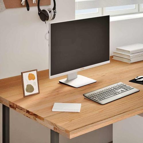 vidaXL Bureaublad rechthoekig 180x90x4 cm massief eikenhout, Huis en Inrichting, Bureaus, Nieuw, Verzenden