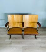Stoel - Hout, Metaal - Paar bioscoopstoelen, Antiek en Kunst