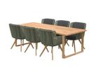 4 Seasons Outdoor Flores dining set groen met Spartan tafel, Tuin en Terras, Nieuw