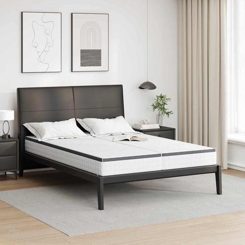 vidaXL Matras 2 pcs Wit en Grijs 70 x 200 cm Bonell veer, Huis en Inrichting, Slaapkamer | Matrassen en Bedbodems, Nieuw, Verzenden
