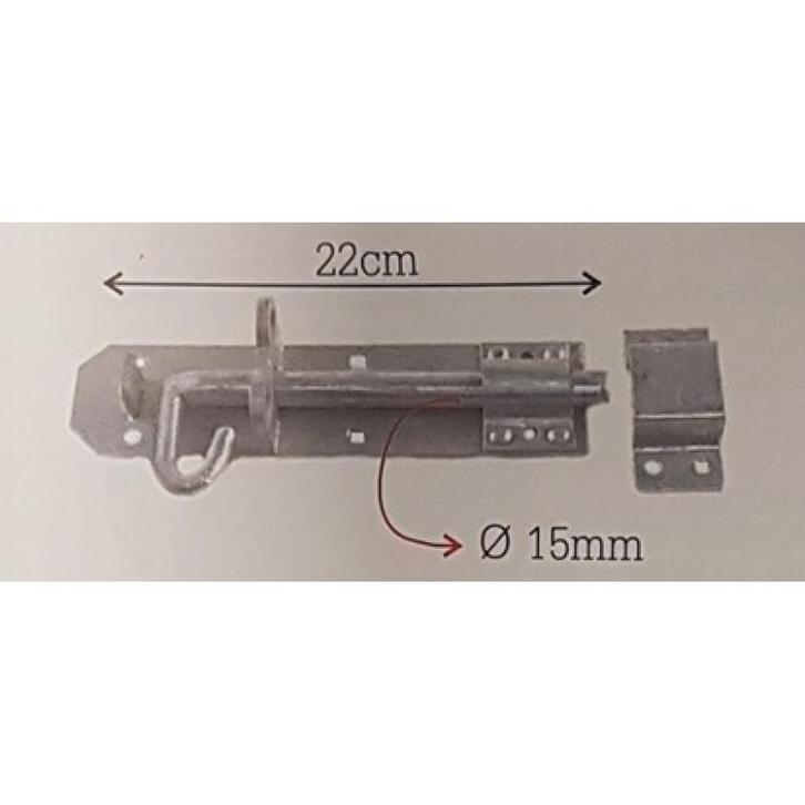 Zware schuifgrendel voor houten weidepoort, Dieren en Toebehoren, Stalling en Weidegang