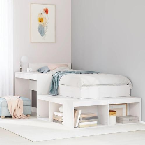 vidaXL Nachtkastje met bureau 232x112x75 cm massief, Huis en Inrichting, Slaapkamer | Nachtkastjes, Nieuw, Verzenden
