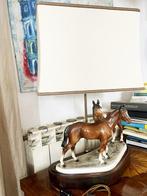 Tafellamp - Keramiek - Tafellamp paarden, Antiek en Kunst