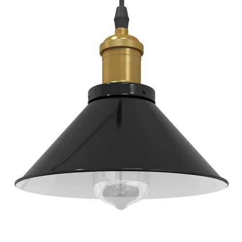 vidaXL Hanglamp in hoogte verstelbaar E27 Ø22 cm metaal, Huis en Inrichting, Lampen | Overige, Nieuw, Verzenden