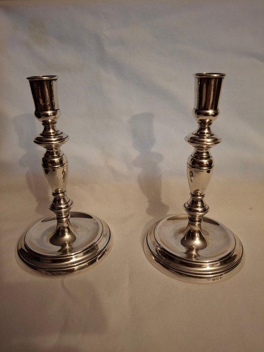 Hollandse Zilver Keuren - Chandelier 2 candeliers hollandais, Antiek en Kunst, Antiek | Zilver en Goud