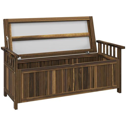 TRUUSK 2-zits Tuinbank Hout - Weerbestendig - Opbergruimte A, Tuin en Terras, Tuinbanken, Verzenden