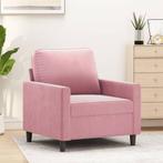 vidaXL Fauteuil 60 cm fluweel roze, Huis en Inrichting, Zetels | Zetels, Verzenden, Nieuw