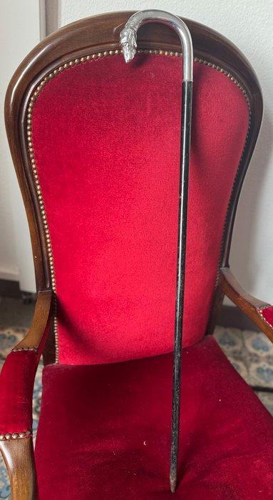 Wandelstok - Hout, Metaal - Zoomorphe stok, Antiek en Kunst, Antiek | Overige Antiek