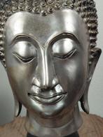 Boeddha hoofd met vlam-ushnisha - meditatie en harmonie -, Antiek en Kunst