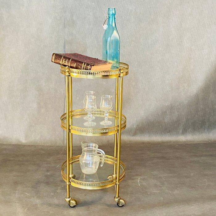 Étagère - Glas, Verguld messing, Italiaanse stijl, Antiek en Kunst, Kunst | Designobjecten
