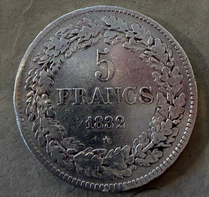 België. Leopold I. 5 Francs 1832, Postzegels en Munten, Munten | Nederland